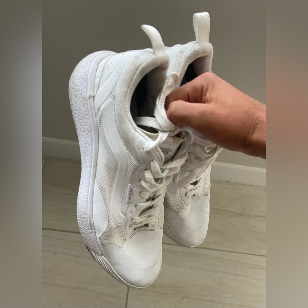 White Ultra Range Vans Shoes